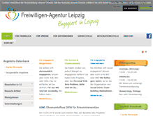 Tablet Screenshot of freiwilligen-agentur-leipzig.de